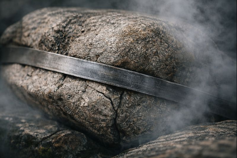 Stone texture with tension strap